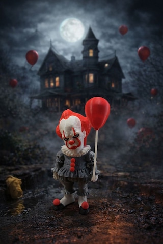 Pennywise Figürü The It Filmi Koleksiyonluk Palyaço Modeli, 3d Figür 13 Cm