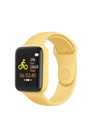 Tenfowee Lt716 Spor Akıllı Saat: Kalp Atımı Ve Oksijen Seviyesi İzleme, Çoklu Spor Modları, Bluetooth 4.0, Usb Şarjlı, 1.44 İnç Ekran, Sarı