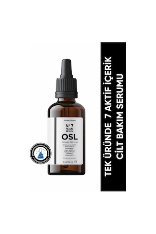 OSL Omega Skin Lab Tek Üründe 7 Aktif No:7 Cilt Bakım Serumu 30 ML