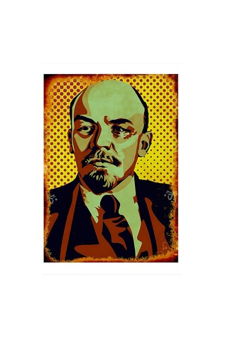 Vladimir Lenin Dekoratif Mdf Tablo 50 Cm X 70 Cm