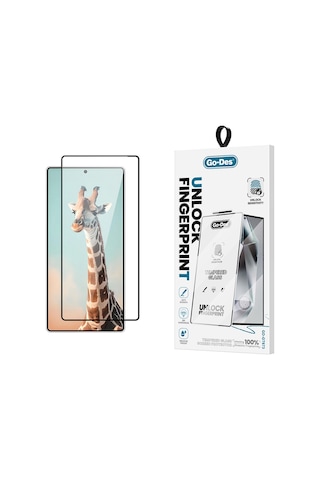 Galaxy Uyumlu S25 Ultra Hd Cam Ekran Koruyucu Go Des Gd-001 Parmak İzi Bırakmayan 9h Temperli Siyah