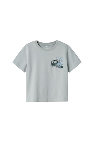 Name It Nmmdrew Nreg Ss Top Box Mavi Erkek Çocuk Kısa Kol T-shirt Mavi