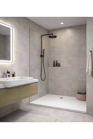 Serel - 80x100 Cm Seramik Duş Teknesi Flat - 45149ss000-