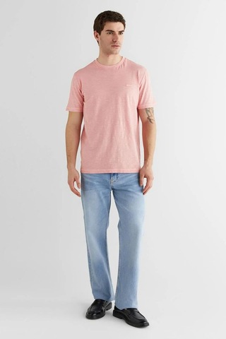 Gant Erkek Pembe Bisiklet Yaka Regular Fit T-shirt-14686