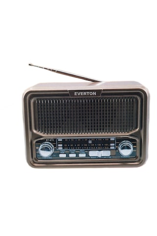 Everton RT-672 Bluetooth Şarjlı Solar Nostaljik Radyo