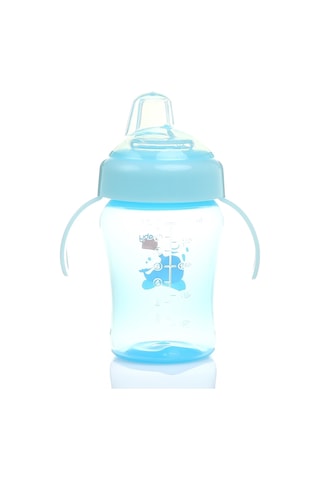 Baby Plus Antikolik Akıtmaz Kulplu Pp Bebek Alıştırma Bardak 240 Mavi