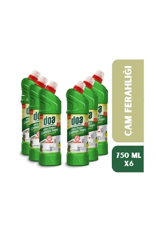 Doa Ultra Yoğun Kıvam Çamaşır Suyu Çam Ferahlığı 750 Ml X 6 Adet 6'lı Set