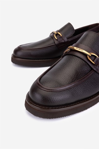 Valmenti Erkek Hakiki Deri Kahverengi Loafer Ayakkabı 1008 3503 Erk Ayk Sk25-26 Kahve Fltr Kahverengi
