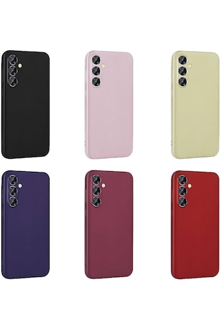 Ekılıf - Samsung Galaxy S24 Plus Uyumlu Kılıf Mat Soft Premier Silikon Kapak - Rose Gold