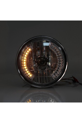 Vkemall 8 İnç Motor Süper Renkli Led Gündüz Ve Gece Farı - Düşük Enerji Tüketimi, Geniş Işık Yayılımı, Retro Stiliyle