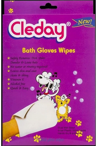Cleday Kedi ve Köpek Banyo Eldiveni 6'lı