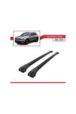 Volkswagen Tiguan 2016-2020 Arası İle Uyumlu Ace-1 Ara Atkı Tavan Barı Siyah