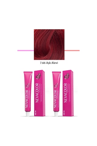 Hubrendy Tedarik 2 Li Set Premium 7.66 Aşk Alevi - Kalıcı Krem Saç Boyası 2 X 50 G Tüp