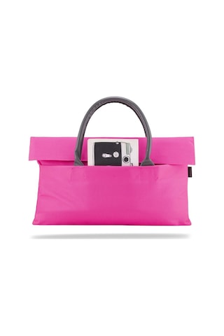 Classone Byn-el006 Wtxpro Su Geçirmez Kumaş 13-14 İnch Bayan Laptop, Notebook, Apple Uyumlu MacBook Air El Çantası- Tote Bag- Pembe