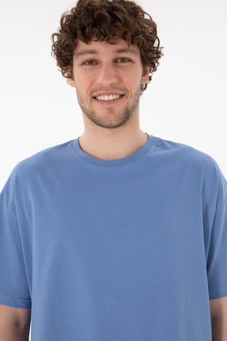 U.S. Polo Assn. Erkek Oversize Fit Bisiklet Yaka Koyu Mavi Tişört 50305859-VR032