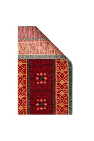 Hoom Rugs Cadis Kdm 13 Navy Red Yeni Zelanda Yünü El Emeği Kara Tezgah Halısı Mavi - Kırmızı