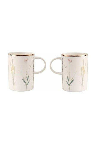 Porland Botanical Desen10 2'li Kupa 340 Cc