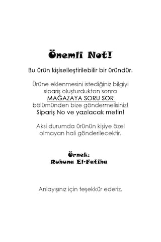 48 Adet 4 Cm Kişiye Özel Merhum Ruhuna El Fatiha Baskılı Mat Etiket Sticker - 7 Mevlidi Etiketi