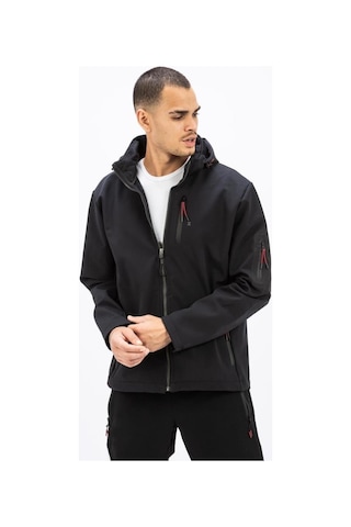 Exuma 2111161 Erkek Siyah Yağmur Rüzgar Geçirmez Softshell Özellikli Mont 001