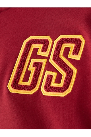 Gsstore Galatasaray Kadın Yarım Zip Hoodie K252107 Bordo