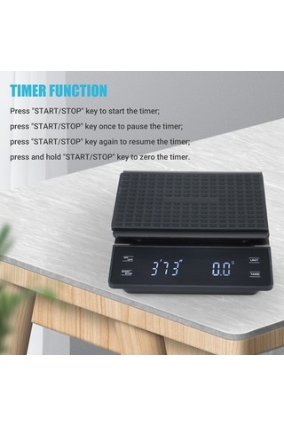 Ulzyvf Yüksek Terazi Terazi Su Geçirmez Arka 3000g 0.3g Td Siyah Siyah