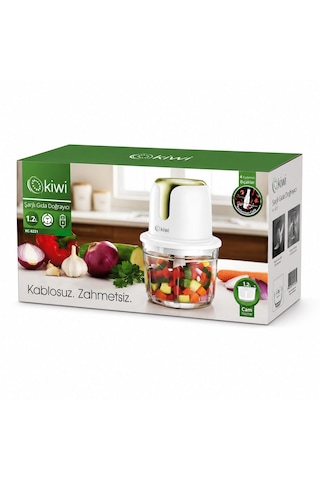 Usb To Type-c Şarjlı Mini 3 Bıçaklı Gold Blender Rondo Gıda Doğrayıcı 1.2lt Mika Kristal Hazne Kc-8221 4801