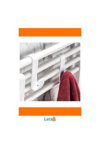 4'lü Beyaz Kanca Askı Aparatı Seti Dayanıklı Abs Plastik Çok Renkli