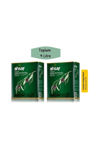 Ahsaf Natürel Sızma Zeytinyağı 2 x 2 L