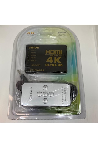 Hdmi Hdtv Switch 5 Port Çoklayıcı 4K Ultra Hd Uzaktan Kumandalı