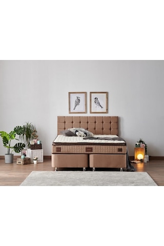 Nironyatak W.Cotton 140X190 Çift Kişilik Pedli Yatak Full Ortopedik Yaylı Ya