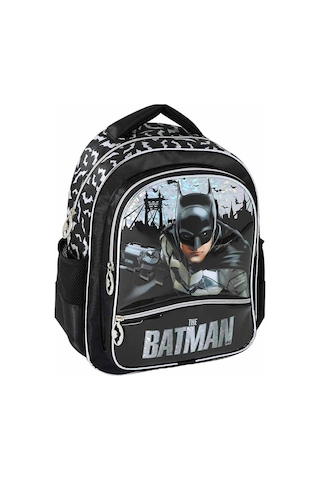 Batman Siyah Okul Çantası 2010 Siyah Basklı