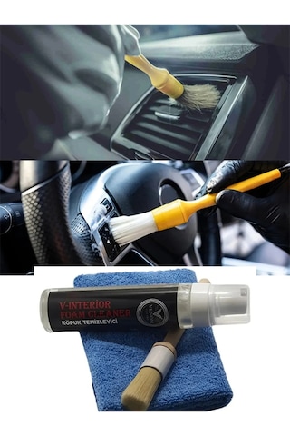 Oto Araç Detaylı Temizlik Fırça Bez Ve Köpük Seti