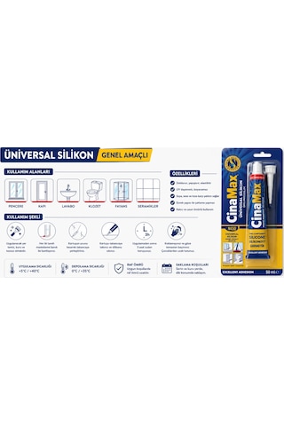 Şeffaf Silikon 50 Ml Genel Amaçlı Güçlü Yapıştırıcı Cam Banyo Lavabo Pencere Sızdırmazlık Silikonu