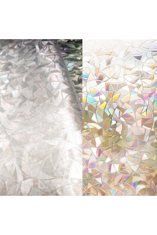 Statik Desenli Cam Folyosu Buzlu Cam Folyo Cam Filmi 3 D. (431361416)