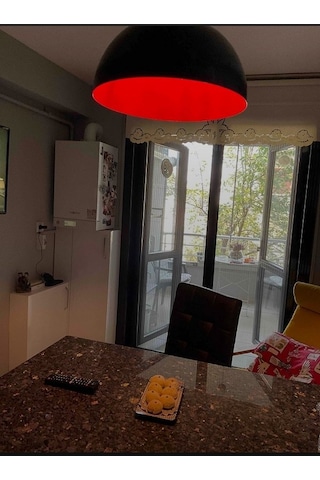 Riolight Modern Parlak Siyah Içi Kirmizi Cafe,Mutfak,Genç Odasi T