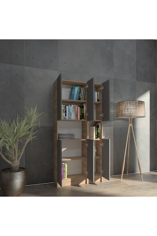Kuta Flat85 Kitaplık 6 Kapaklı Kütüphane (487094274)