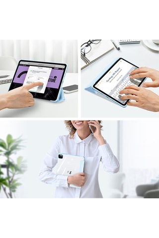 Dux Ducis Apple Uyumlu iPad Pro 12.9 2022-2021-2020-2018 Copa Kapaklı Kılıf