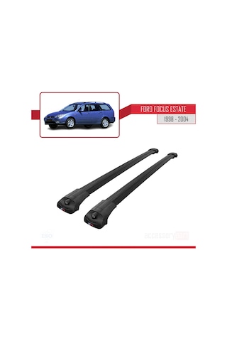 Ford Focus Estate C170 1998-2004 Arası İle Uyumlu Ace-1 Ara Atkı Tavan Barı Siyah