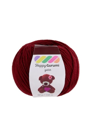 Happy Gurumi Amigurumi Örgü İpi 50gr 130mt Açık Gri