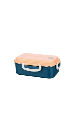 Aura 2 Bölmeli Akıllı Isıtmalı Çelik Öğle Yemeği Kabı Lunch Box Lacivert