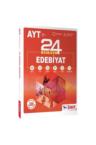 Edebiyat İçin 24 Adımda Konu Anlatımlı Hazırlık Kitabı