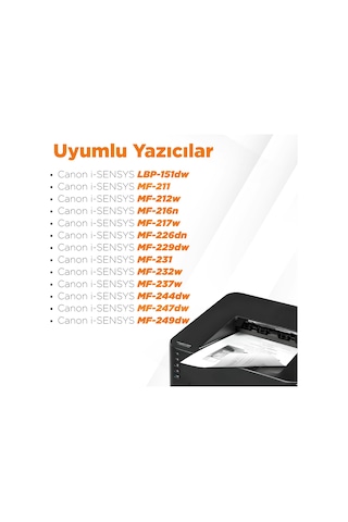 Canon Crg-737 Uyumlu Toner/ Mf211 / Mf212 / Mf216 / Mf217 / Mf226