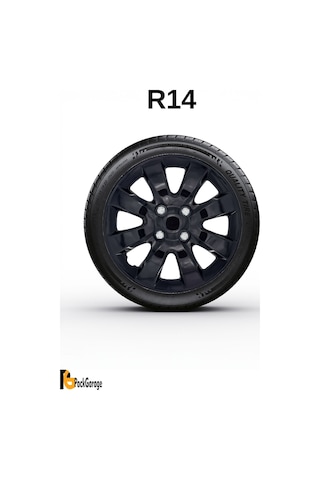 Renault Vel Satis 14'' İnç Jant Kapağı 4 Adet Siyah S101