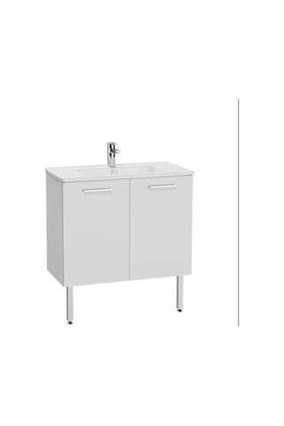 Vitra Mia Kapaklı 80 Cm Beyaz Alt Banyo Dolabı +lavabo Beyaz