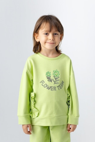 Zeyland Kız Çocuk Nakış Detaylı Sweatshirt-yesıl Yeşil