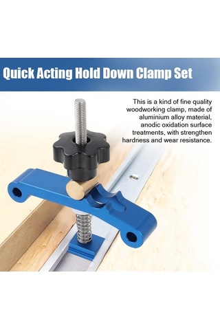 Carrier- Practical Tools, Hızlı T-slot Mengene Seti - Alüminyum