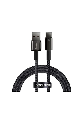 Tungsten Gold Hızlı Şarj Kablosu Usb To Type-c 100w, 1m, Siyah