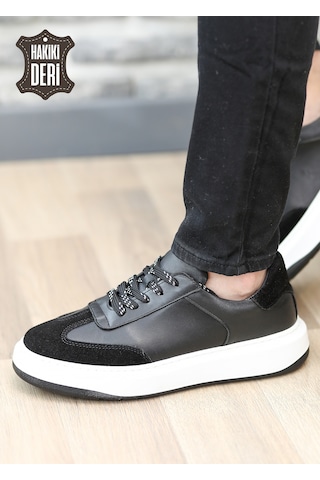 Hakiki Deri Günlük Rahat Erkek Sneaker Ayakkabı Vitre5865 001