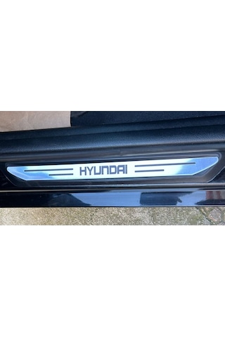 Hyundai Getz Uyumlu Özel Kapı Eşik Yazısı Krom