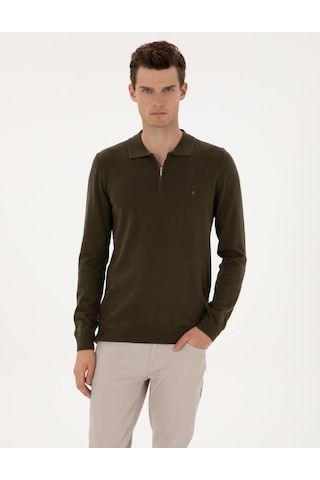 Pierre Cardin Erkek Haki Kazak /triko 50314191-vr027 Haki